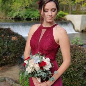 Bridesmaid Dress David's Bridal Merlot Size 4